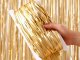 Foil Fringe Party Curtain Photo Backdrop 100x180cm, Gold
