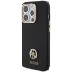 Guess Silicone Logo Strass 4G vāciņš Apple iPhone 15 Pro, Melns
