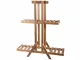Three-Tier Wooden Plant Stand for Indoor Plants, Brown