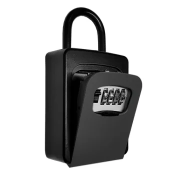 Key Storage Box with 4-Digit Code 120x90x40mm, Gray/Black