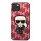 Karl Lagerfeld iPhone 13 mini Case Monogram Ikonik Patch Red