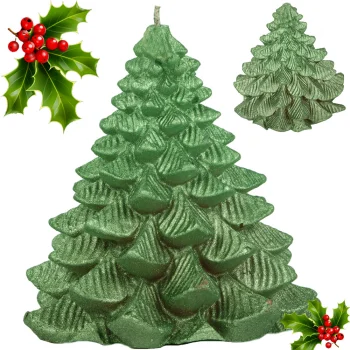 Decorative Christmas Tree Shaped Candle (8 cm, Mixed Colors)