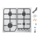 ISEASY MGBG-604C 4-Burner Built-in Gas Cooktop, Stainless Steel