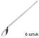 Metal Straw Spoons for Coffee and Cocktails, 6 pcs.