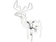 Large LED Reindeer Outdoor Decoration with Moving Head, 216 LEDs