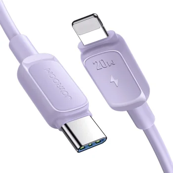 Joyroom Multi-Color Series A14 USB-C to Lightning 20W Cable 1.2m Purple