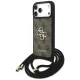 Guess 4G Big Logo Cord Stap Crossbody Phone Case Cover iPhone 17 Pro Max - Brown