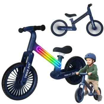 Balansinis dviratukas Trike Fix Glow LED, tamsiai mėlynas