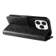 Leather Book Case for iPhone 16 Pro Max, Black