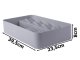 Two-Tier Cutlery Drawer Organizer, Grey