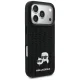 Karl Lagerfeld Rhinestones Karl&Choupette Pin Case for iPhone 17 Pro, Black