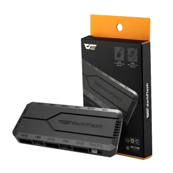 Fan Control Box Darkflash RC2 RGB PWM, Black