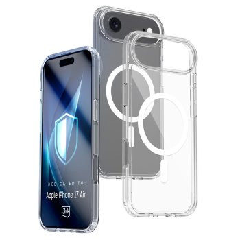 3mk Armor MagPhone Case Cover iPhone 17 Air - Transparent