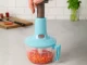 Manual Kitchen Food Chopper and Mixer 2in1, 700 ml, Blue