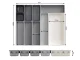 Kitchen Drawer Cutlery Organizer, 10 Pieces, White/Grey