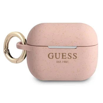 Guess GUAPSGGEP Silicone Glitter Case for AirPods Pro, Pink