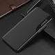 Eco Leather View Flip Case for Xiaomi POCO C65 / Redmi 13C with Stand, Black