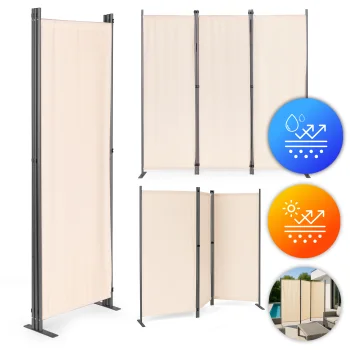 Folding 3-Panel Garden and Room Screen MultiGarden, 167x164 cm, Beige