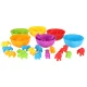 Montessori Safari Animals Counting Education Set, 36 Pieces