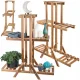 Three-Tier Wooden Plant Stand for Indoor Plants, Brown
