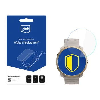 3mk Watch Protection FlexibleGlass Hybrid Screen Protector for Polar Vantage M3, 3 Pack