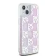 DKNY iPhone 15 / 14 / 13 Case Liquid Glitter Multilogo, Pink
