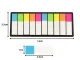Sticky Index Tabs and Page Markers for Books, Multicolor