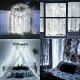 Telcon LED Curtain Lights 100 LED 3m x 1m for Window Decor, Cold White