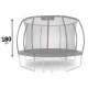 Neo-Sport internal safety net for 374 cm (12 ft) trampoline