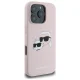 Karl Lagerfeld Silicone Karl & Choupette Head MagSafe Case for iPhone 16 Pro, Pink