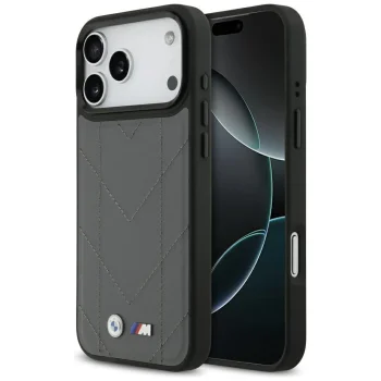 BMW iPhone 17 Pro Max Case M Quilted Logo MagSafe, Graphite