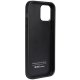 Audi Synthetic Leather vāciņš Apple iPhone 12 / 12 Pro melns