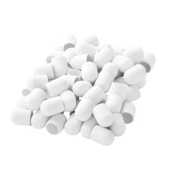 Exo Hard Cap Abrasive Caps 13 mm, Grit 220, 100 pcs, White