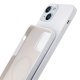 Чехол 3mk Hardy Silicone MagCase для iPhone 15, бело-серебристый