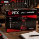 OPEX TOOLS OPX28011 Brushless Cordless Impact Drill 21V 50Nm 2x 3.0Ah