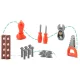 Ricokids 772300 Kids Workbench 3-in-1 Tool Set, Green
