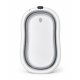 Foldable Baby Bathtub with Newborn Insert and Digital Thermometer, Grey