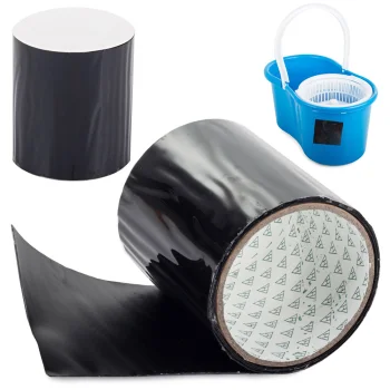 Waterproof Repair Adhesive Tape, Rubberized, 10 cm x 100 cm, Black