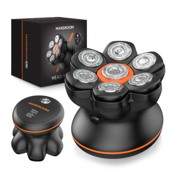 Electric Shaver Head and Beard MAXGROOM JK-1688 7-Head Black