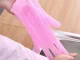 Silicone Dishwashing Gloves with Scrubber, 2 pcs