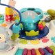 Musical Activity Table with Piano, Drums, and Shape Sorter Bibi-inn, Blue