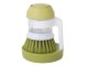 Dishwashing Brush with Soap Dispenser and Stand, Green