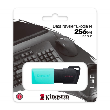 Kingston DataTraveler Exodia M DTXM 256GB USB 3.2 Flash Drive USB Stick, Green