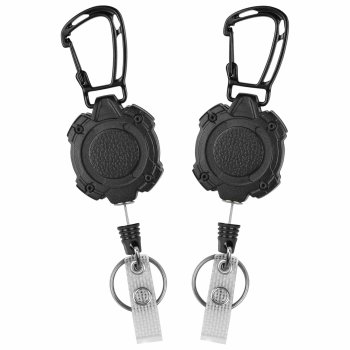 Heavy Duty Retractable Keychain with 82cm Cord 2 Pieces