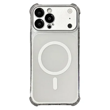 iPhone 18 Pro Max / 17 Pro Max Magnetic TPU Case with Detachable Camera Cover, Clear