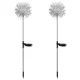 Solar Garden LED Lamps Dandelion Firework 70cm, Warm Light, 2 Pcs