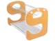 Two-Tier Dish Drying Rack with Tray, 50.5x34x29 cm