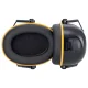 Uvex K20 Foldable Earmuffs, SNR 33 dB, Black / Yellow