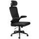 Sofotel Brass Ergonomic Mesh Office Chair, Black