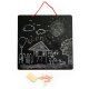 ECOTOYS 3-in-1 Educational Magnetic Drawing Board with Letters